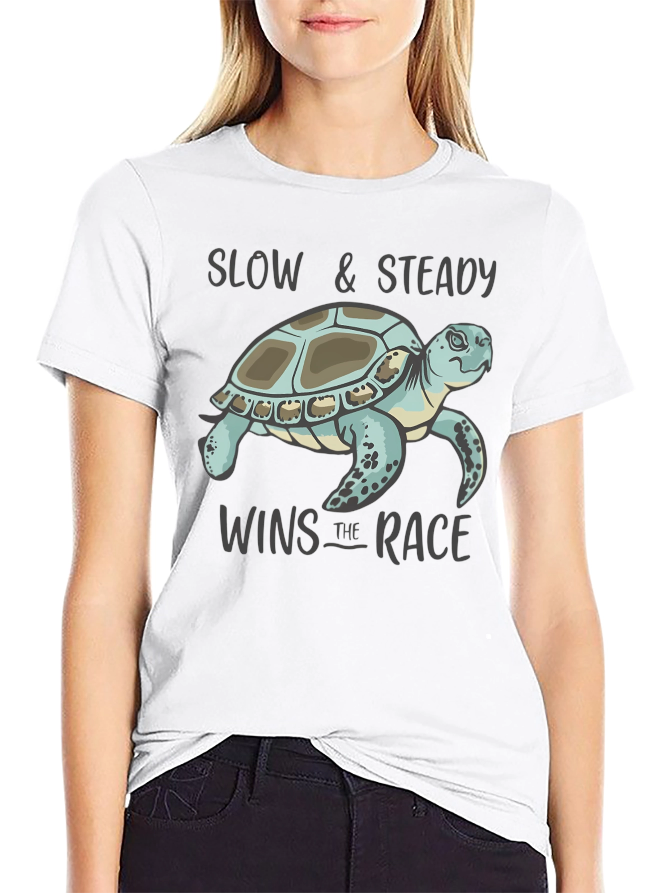 Slow & Steady Turtle Graphic T-Shirt