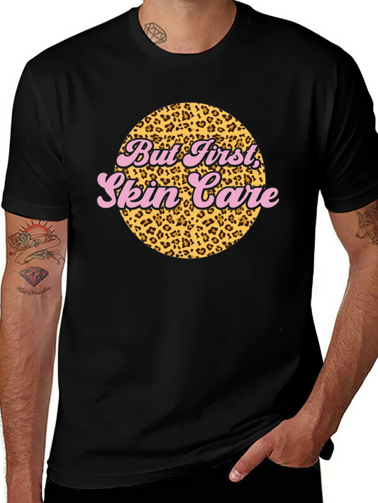 But First Skin Care Leopard Print T-Shirt
