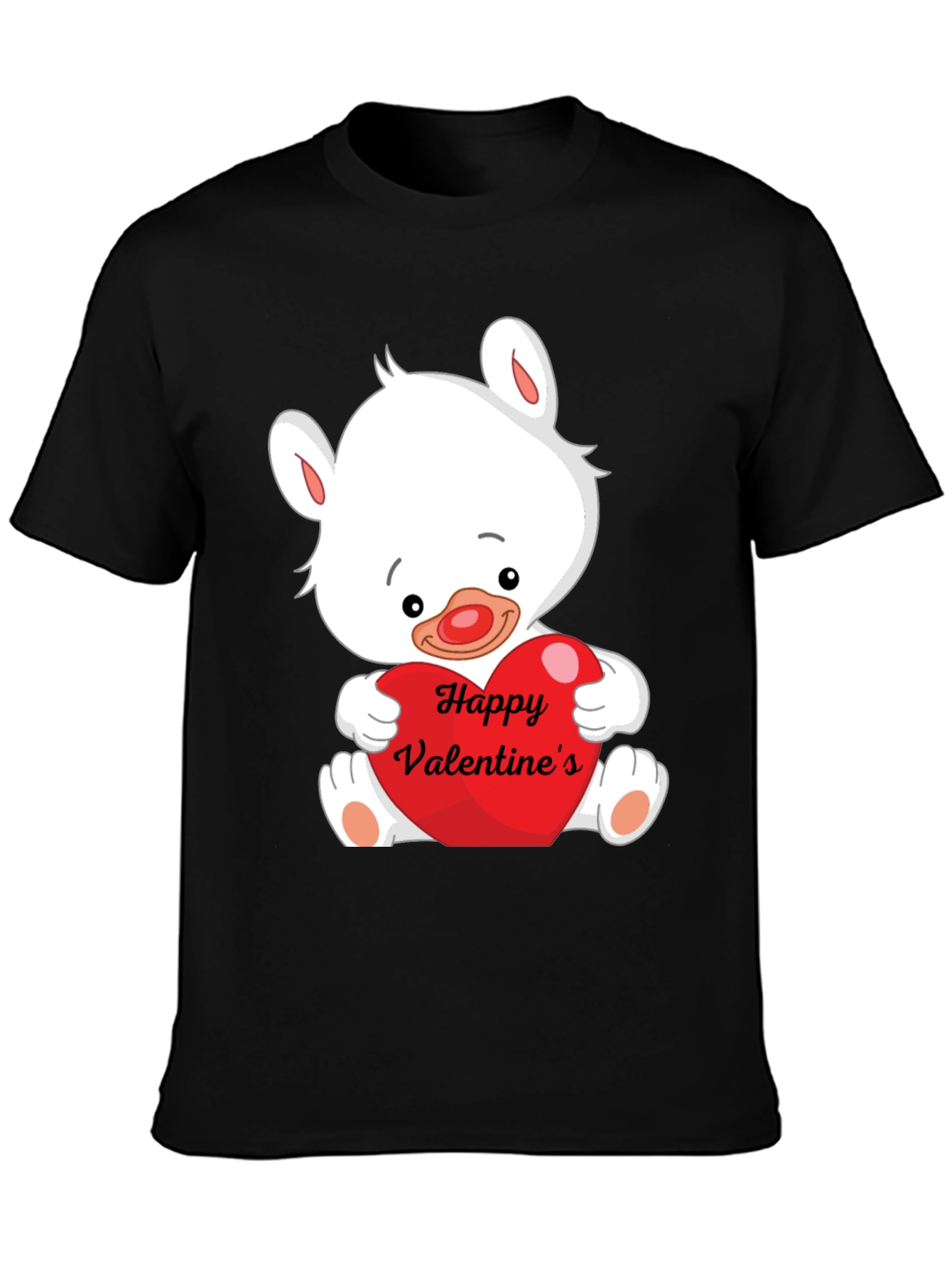 Valentines Day Bear Graphic T-Shirt