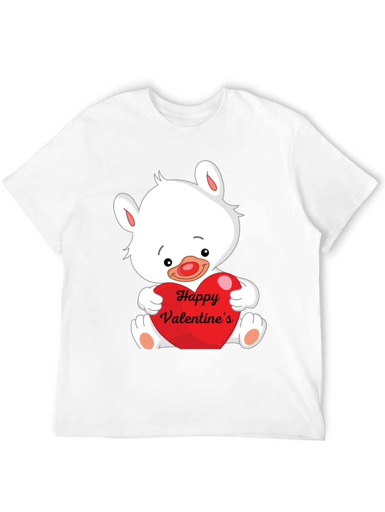 Valentines Day Bear Graphic T-Shirt