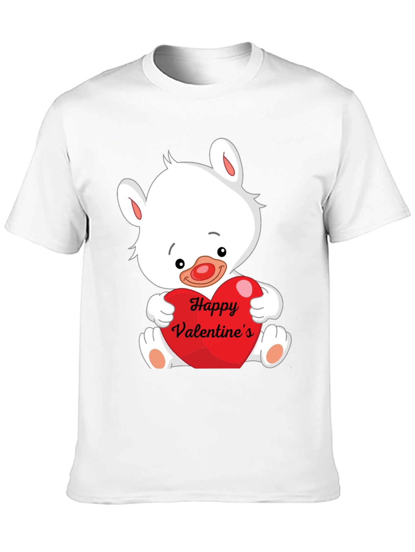 Valentines Day Bear Graphic T-Shirt