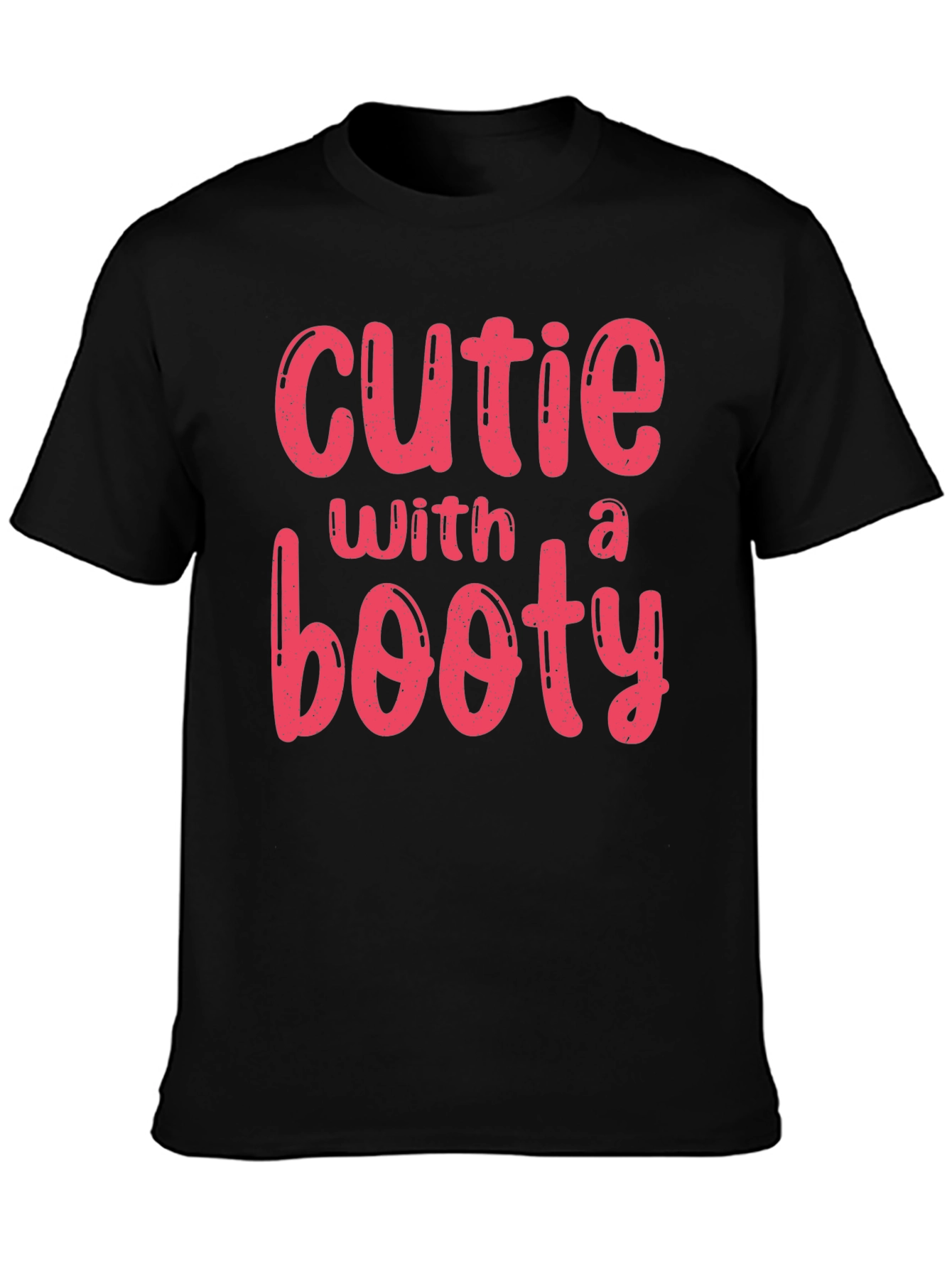 Cutie With a Booty Graphic Tee - Black