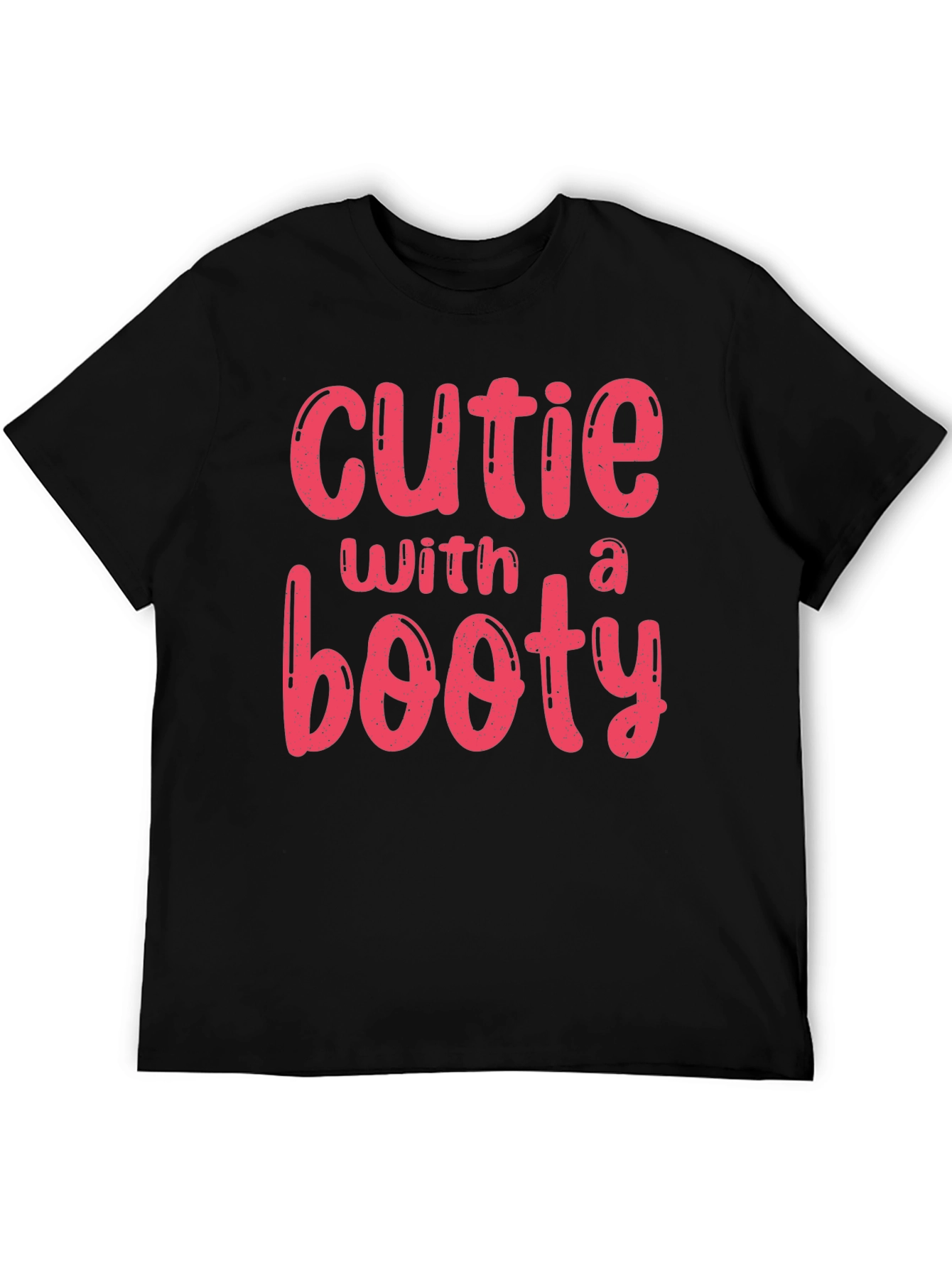 Cutie With a Booty Graphic Tee - Black