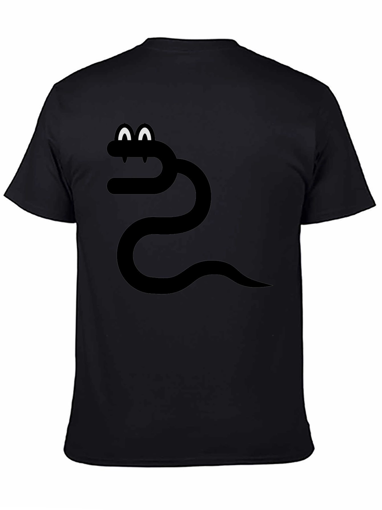 Funny Snake Graphic Tee - Black T-Shirt