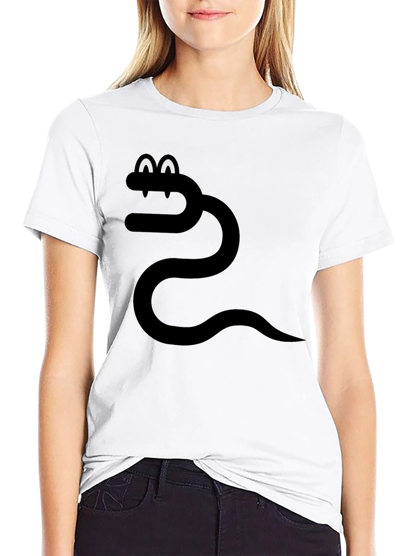 Funny Snake Graphic Tee - Black T-Shirt