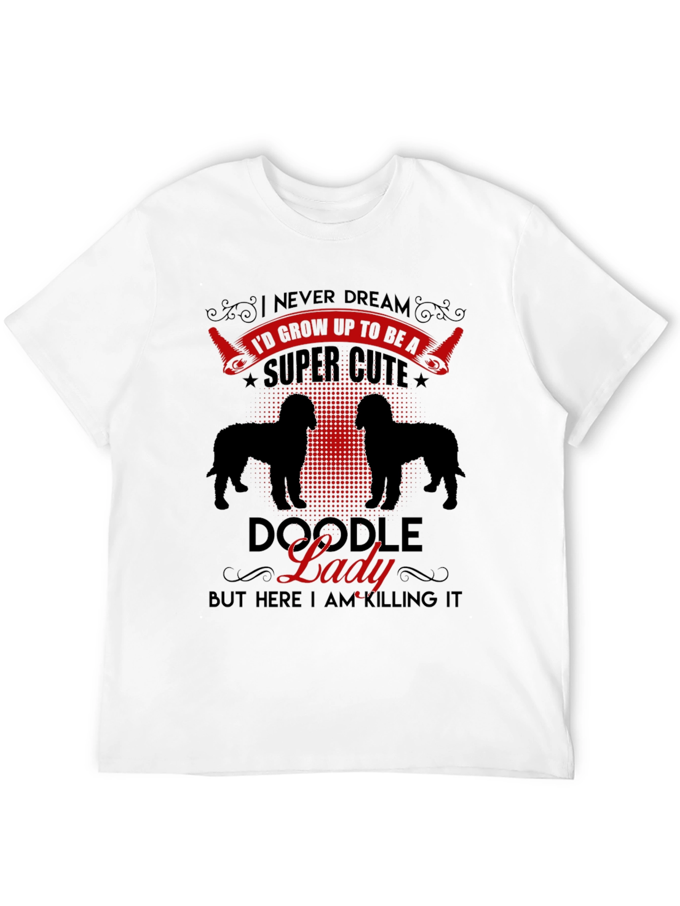 Doodle Lady Graphic Tee - Dog Lover T-Shirt