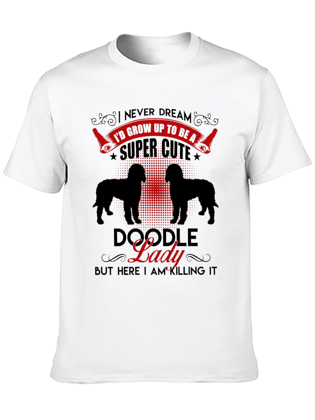 Doodle Lady Graphic Tee - Dog Lover T-Shirt