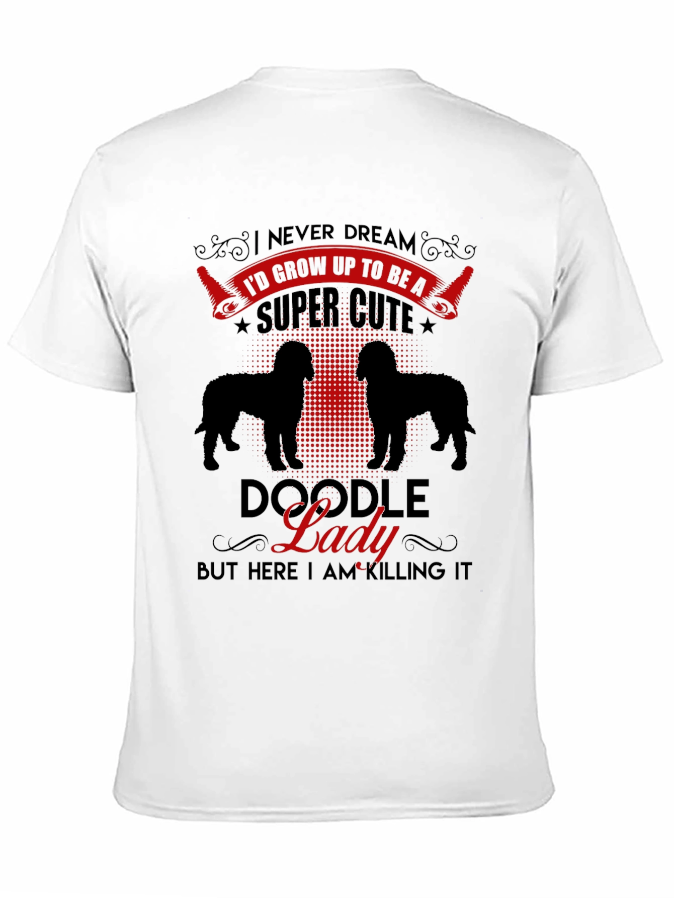 Doodle Lady Graphic Tee - Dog Lover T-Shirt