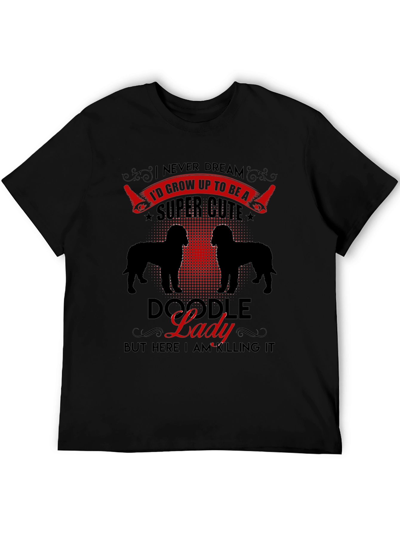 Doodle Lady Graphic Tee - Dog Lover T-Shirt