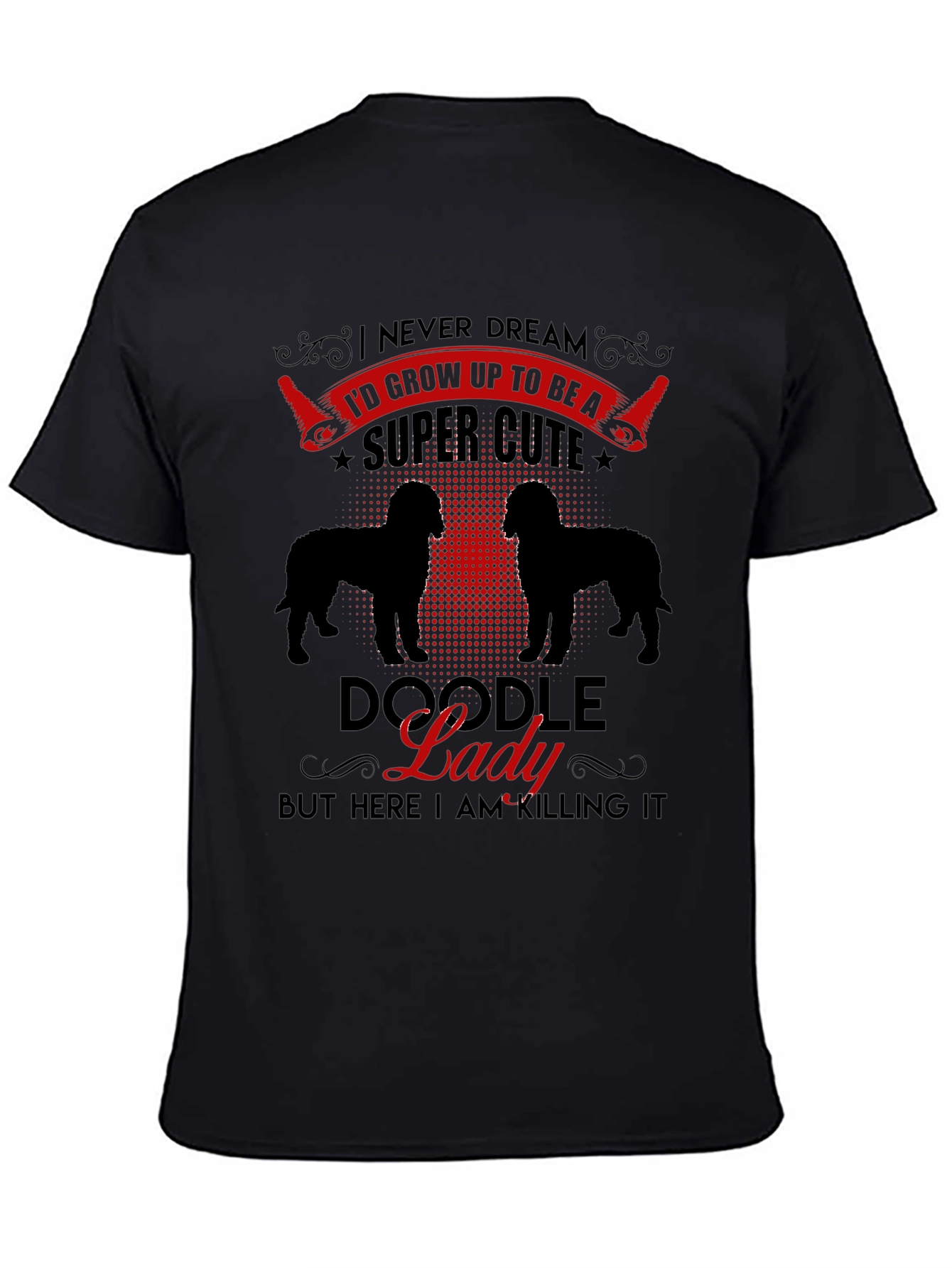 Doodle Lady Graphic Tee - Dog Lover T-Shirt