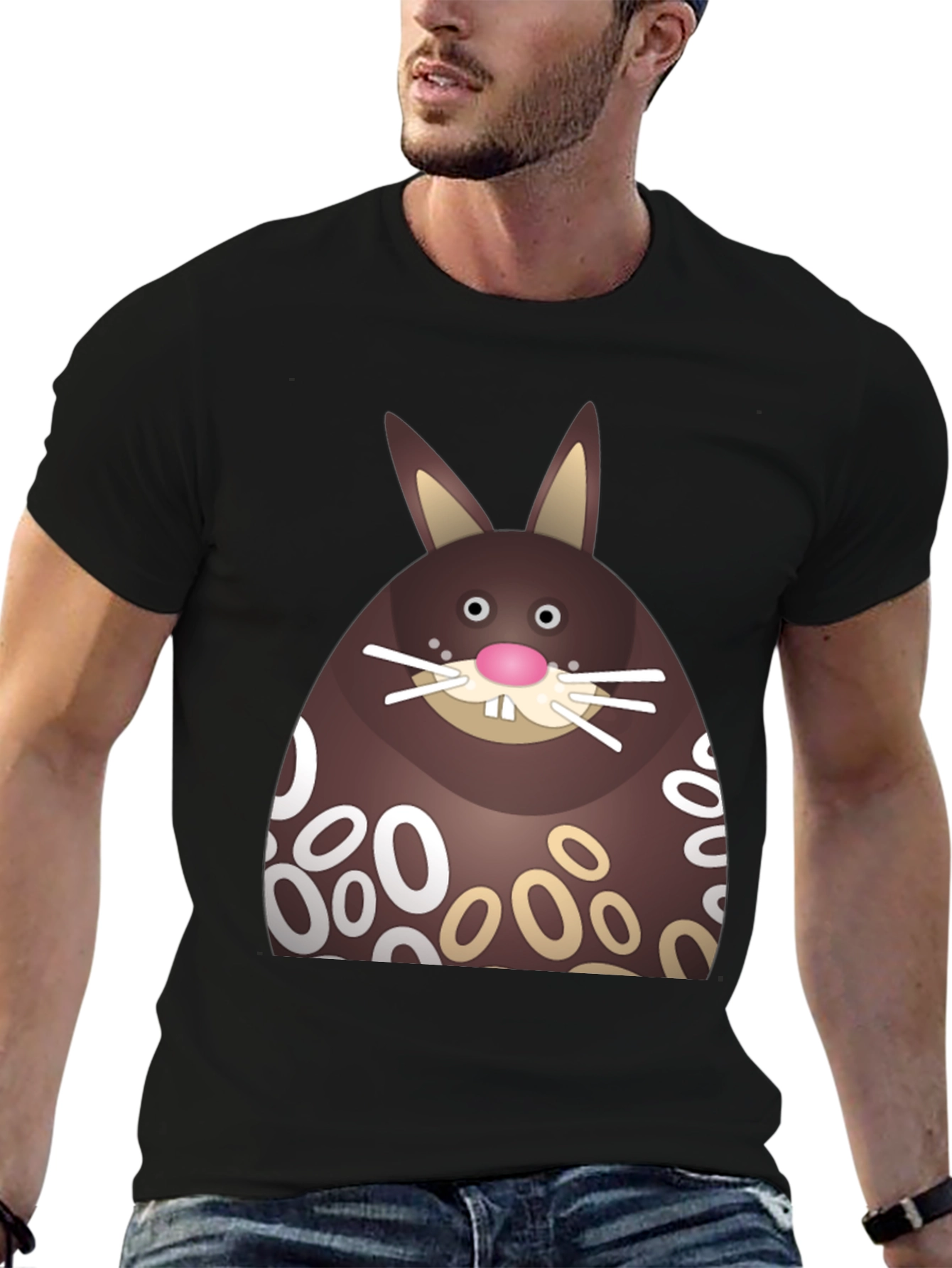 Chocolate Easter Bunny Graphic T-Shirt