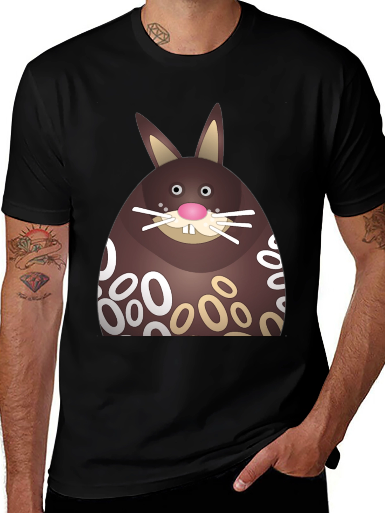 Chocolate Easter Bunny Graphic T-Shirt