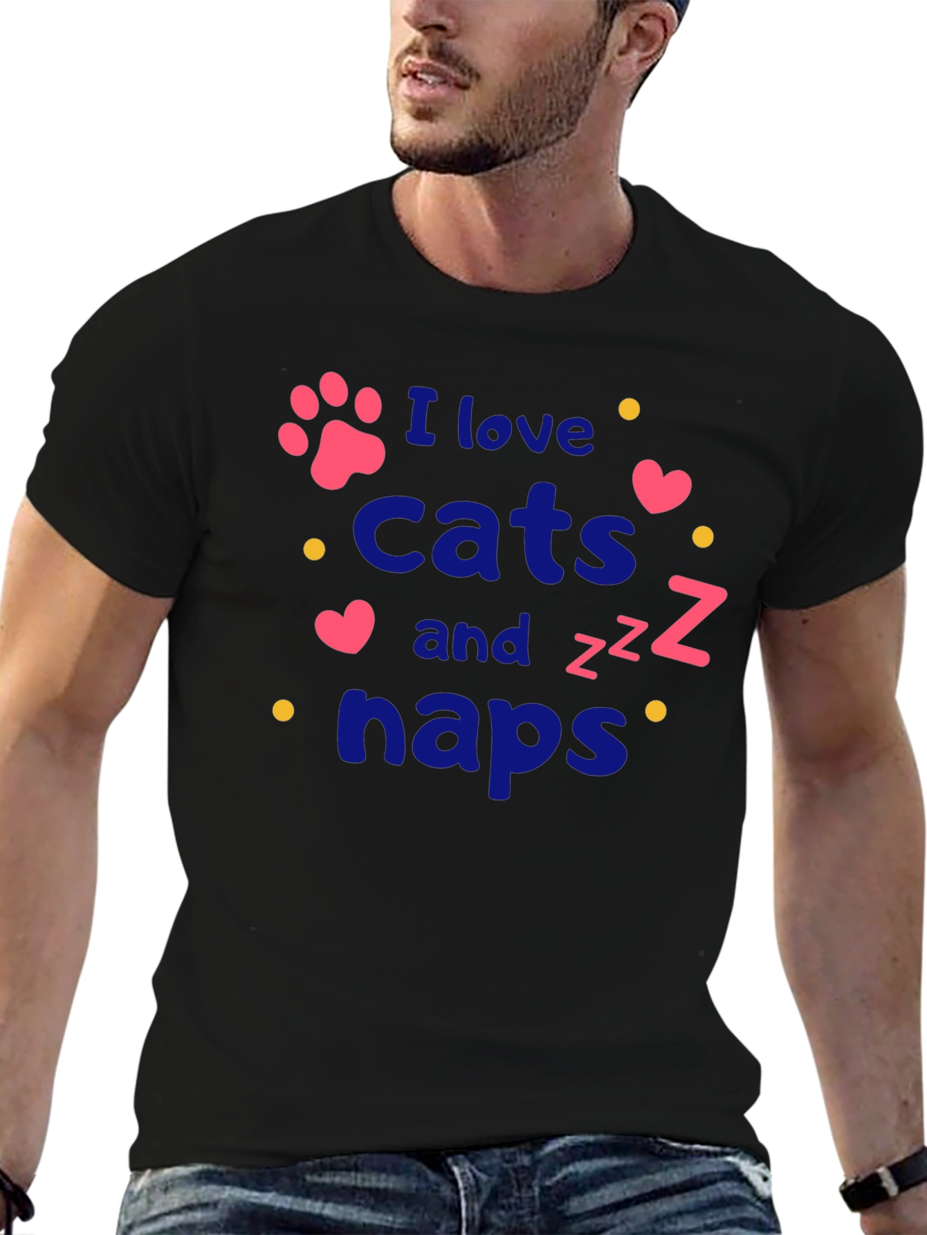 I Love Cats and Naps T-Shirt