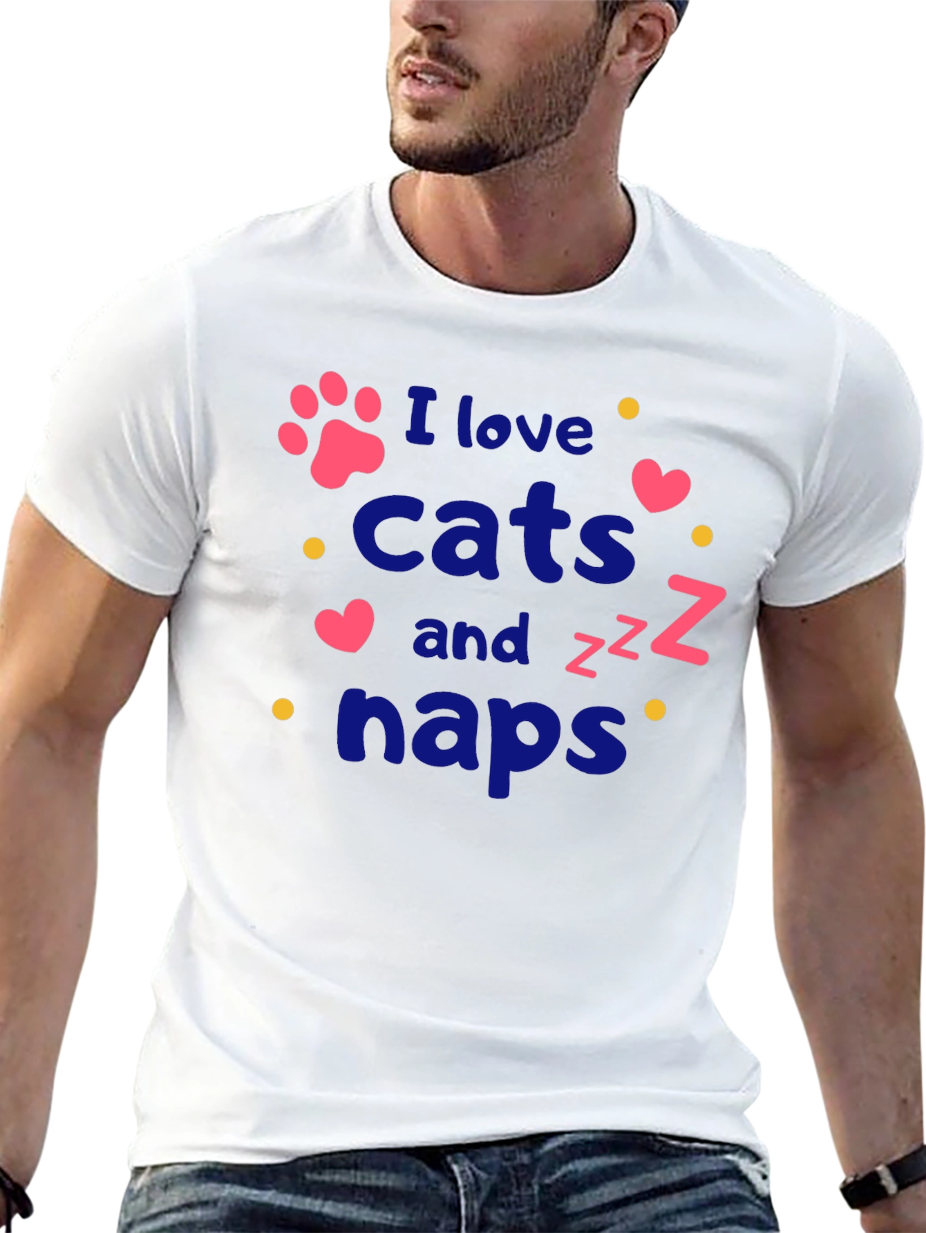I Love Cats and Naps T-Shirt