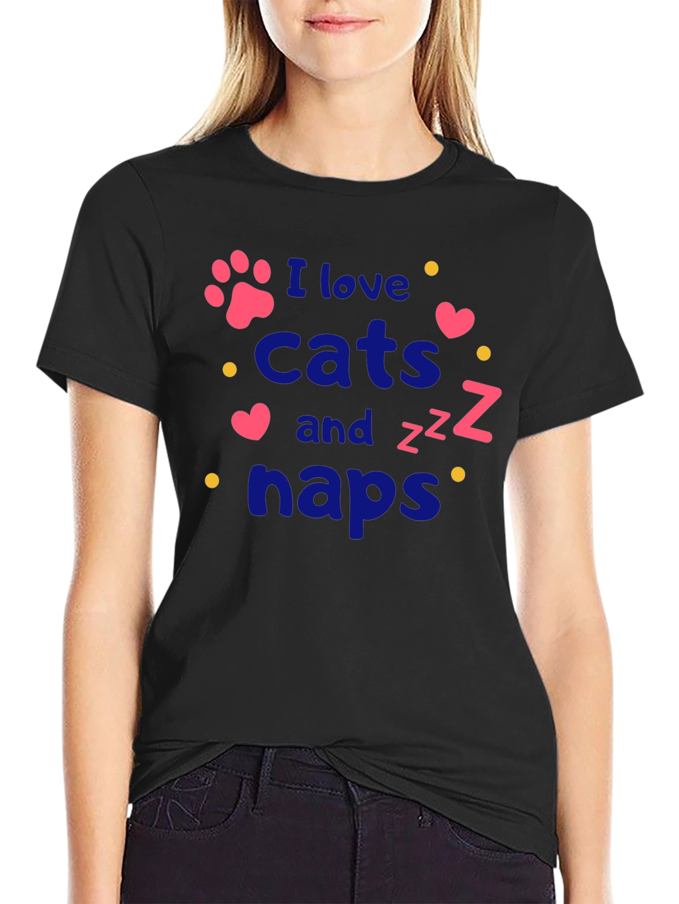 I Love Cats and Naps T-Shirt
