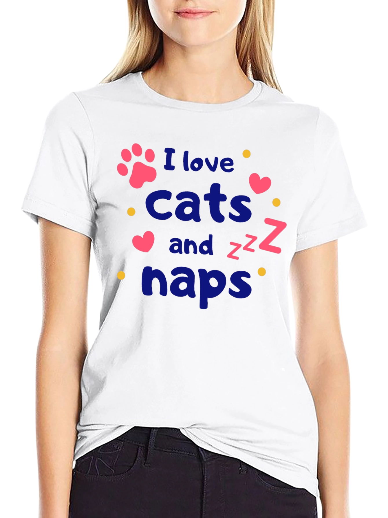 I Love Cats and Naps T-Shirt