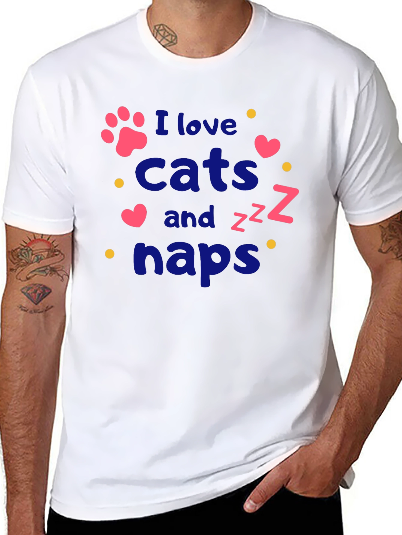 I Love Cats and Naps T-Shirt