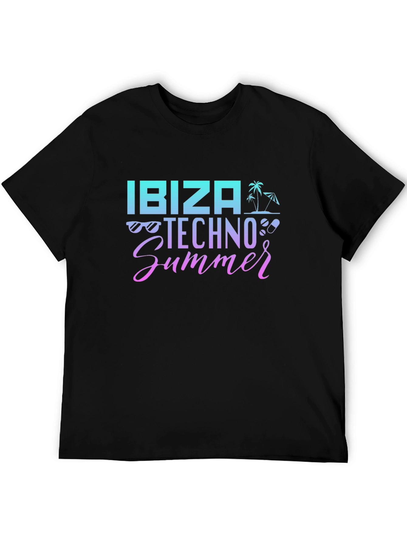 Ibiza Techno Summer Graphic T-Shirt