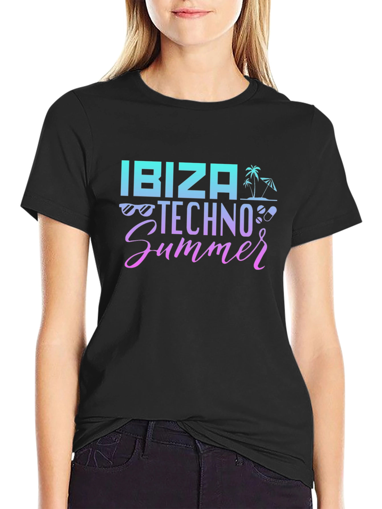 Ibiza Techno Summer Graphic T-Shirt