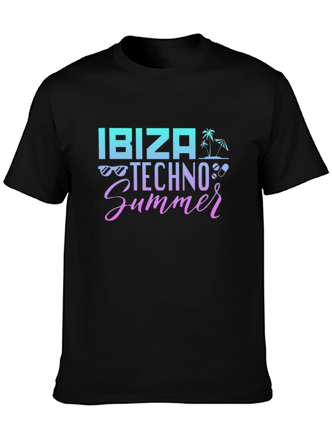 Ibiza Techno Summer Graphic T-Shirt