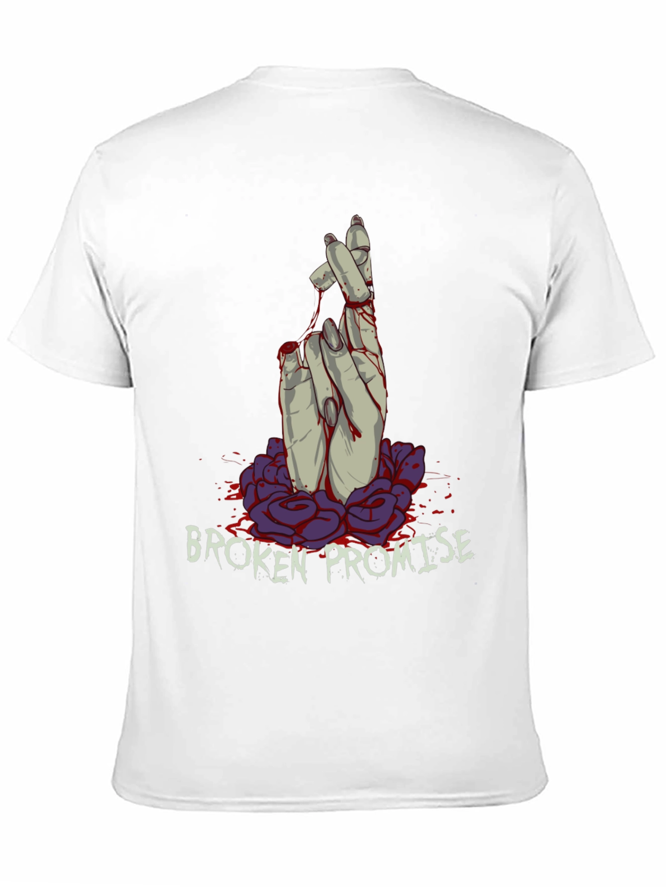 Broken Promise Graphic Tee - Dark Humor Fashion