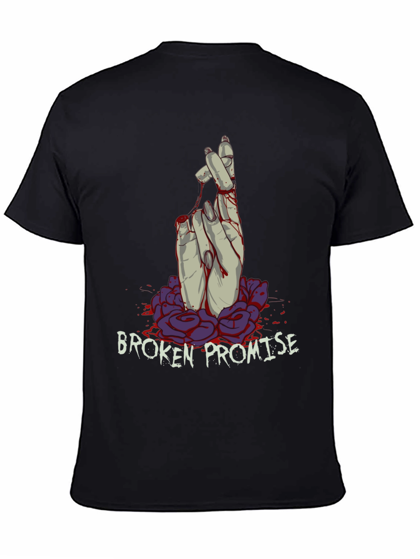 Broken Promise Graphic Tee - Dark Humor Fashion