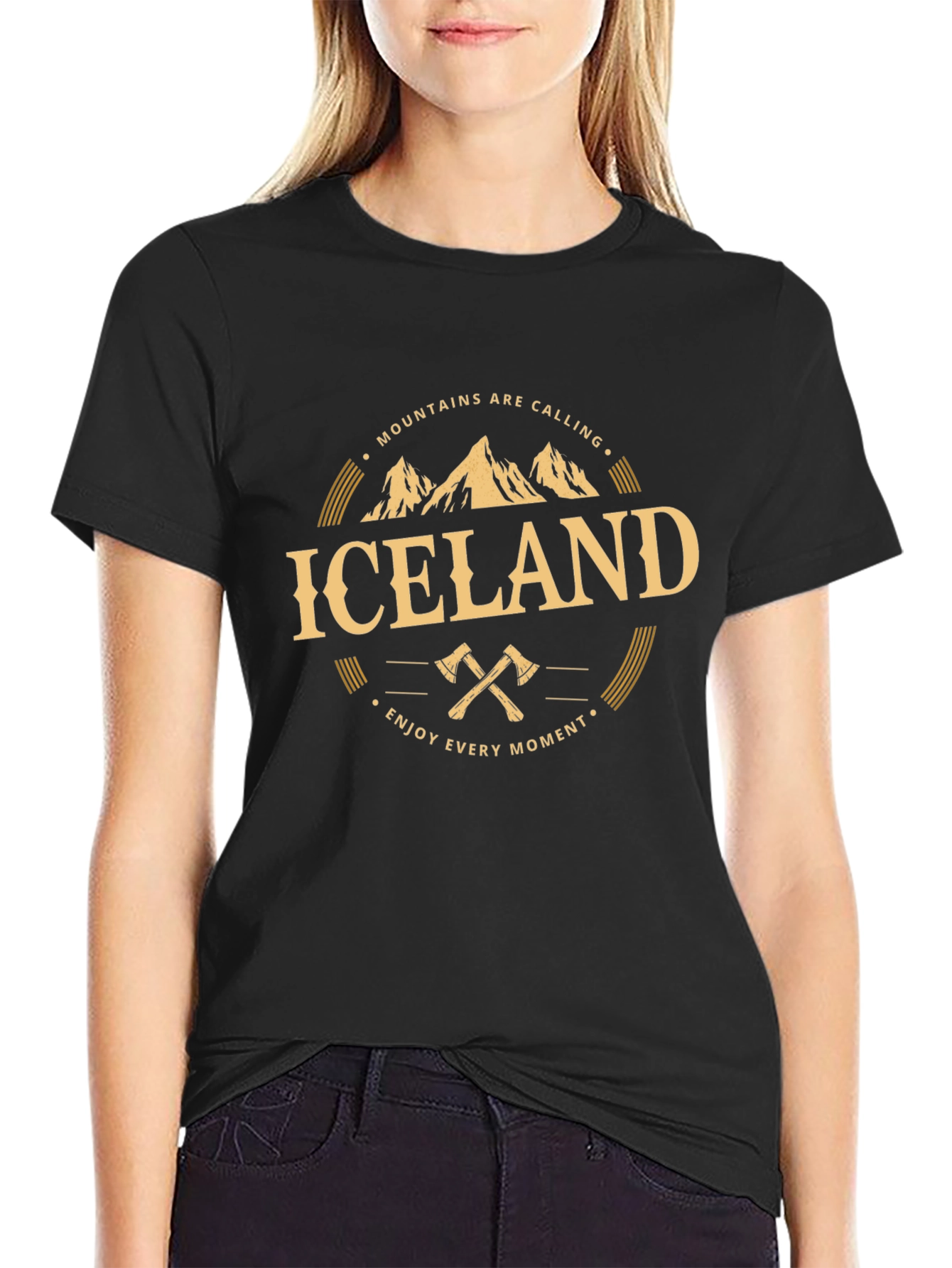 Iceland Adventure Graphic Tee -  Mountains Calling T-Shirt