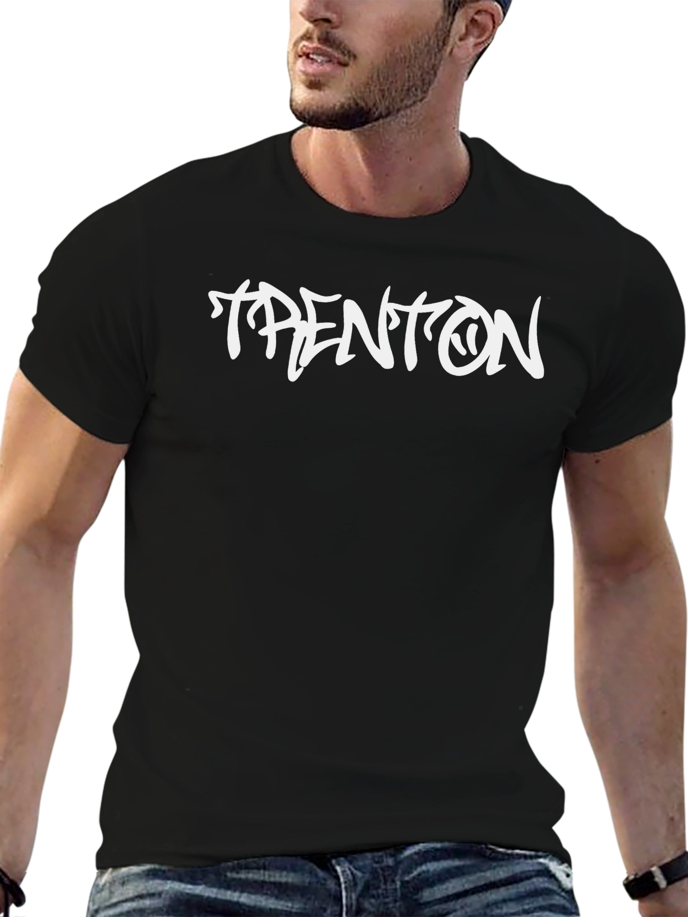 Trenton Graphic Tee - Black Casual T-Shirt