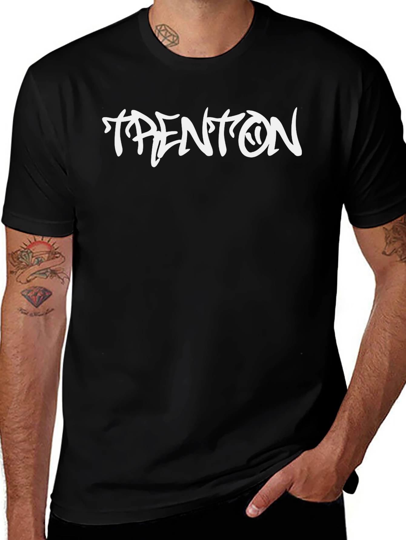 Trenton Graphic Tee - Black Casual T-Shirt
