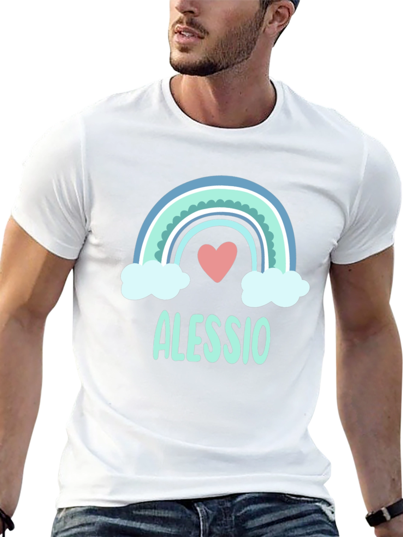 Alessio Rainbow Heart T-Shirt