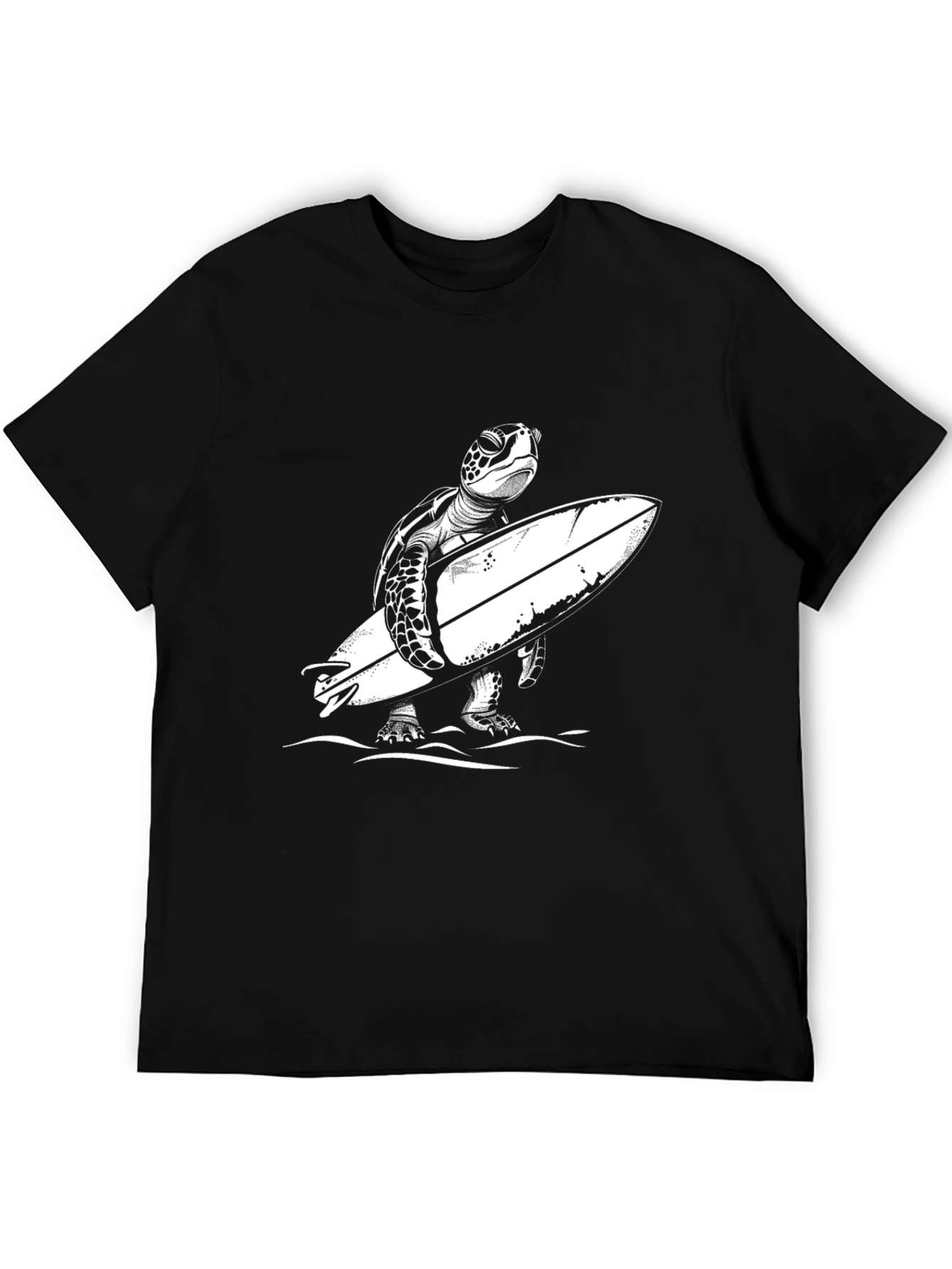 Surfing Turtle Graphic T-Shirt