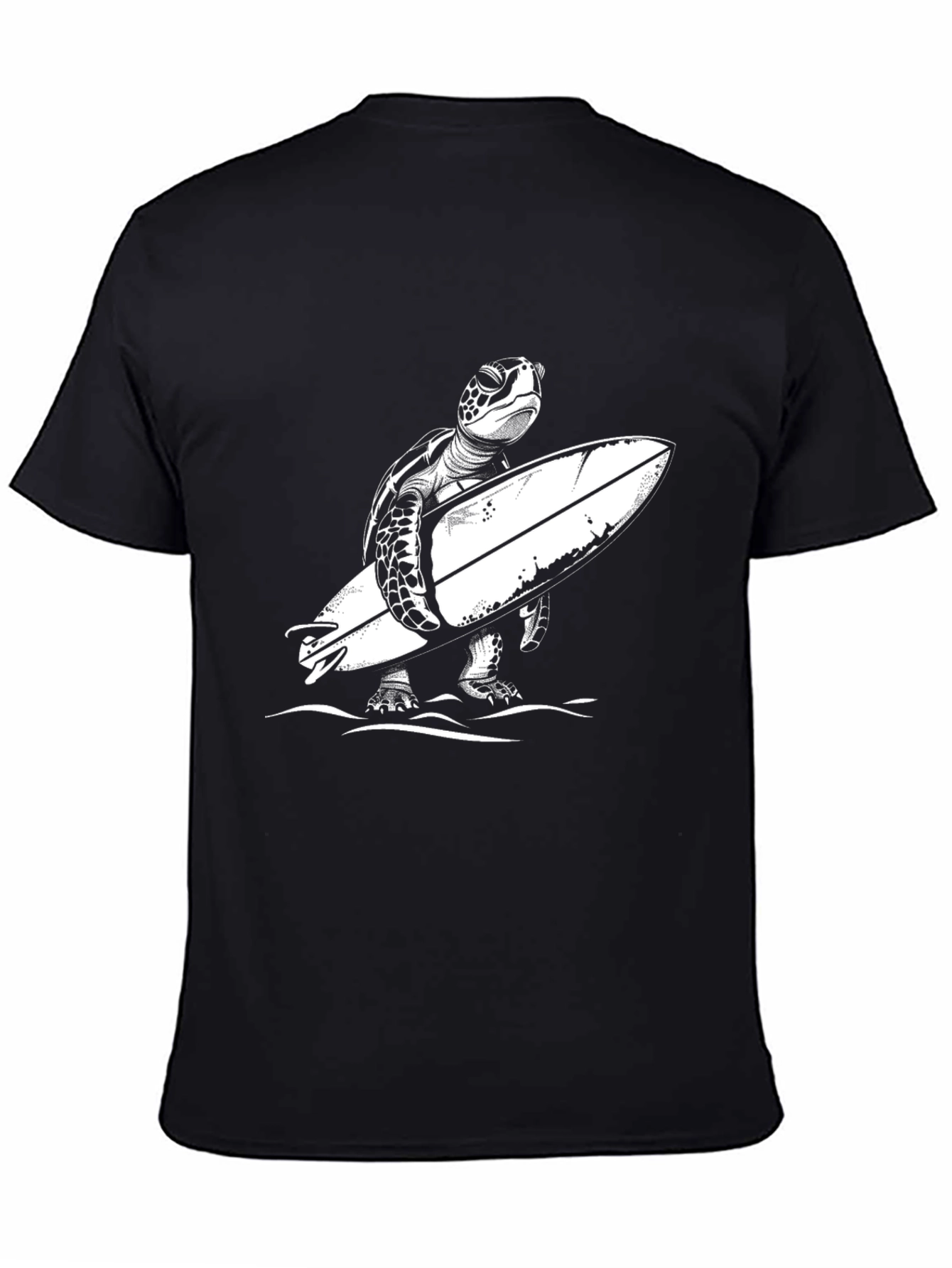 Surfing Turtle Graphic T-Shirt