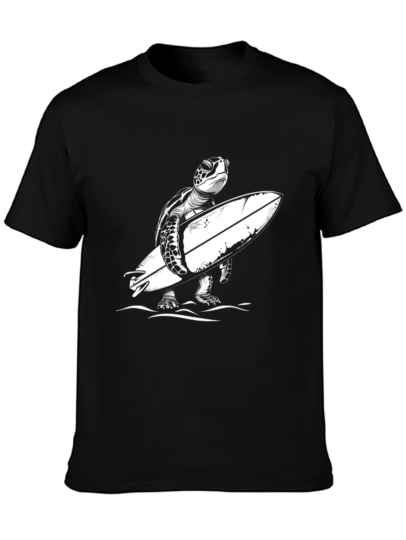 Surfing Turtle Graphic T-Shirt
