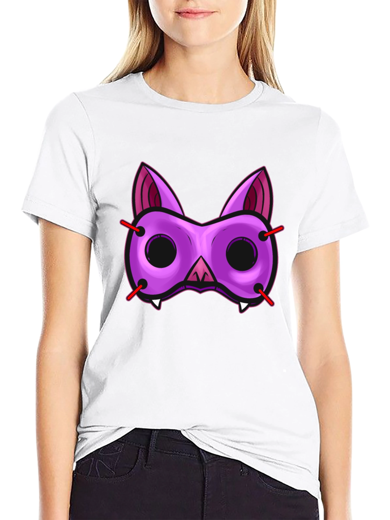 Funky Bat Mask Graphic Tee