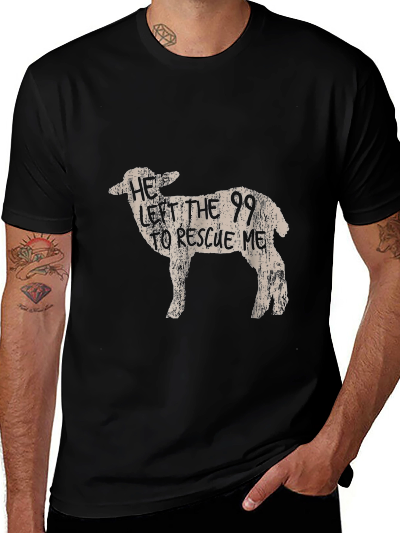 He Left the 99 Sheep Graphic Tee