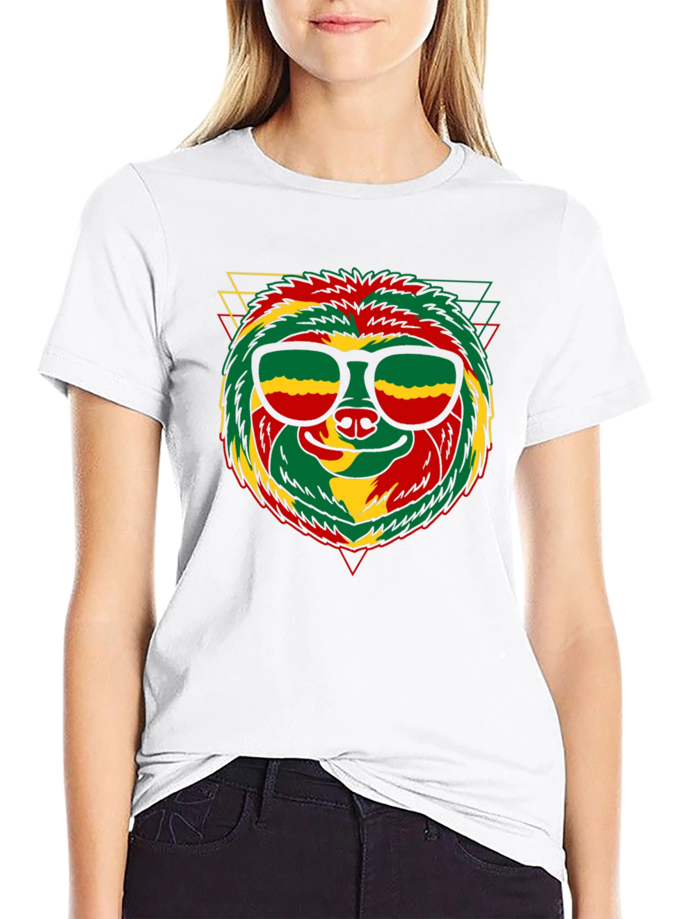 Rasta Sloth Graphic Tee - Cool Summer Vibes