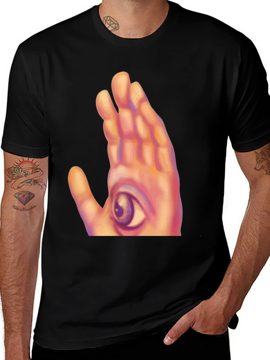 Eye Hand Graphic Tee - Unique Statement Shirt