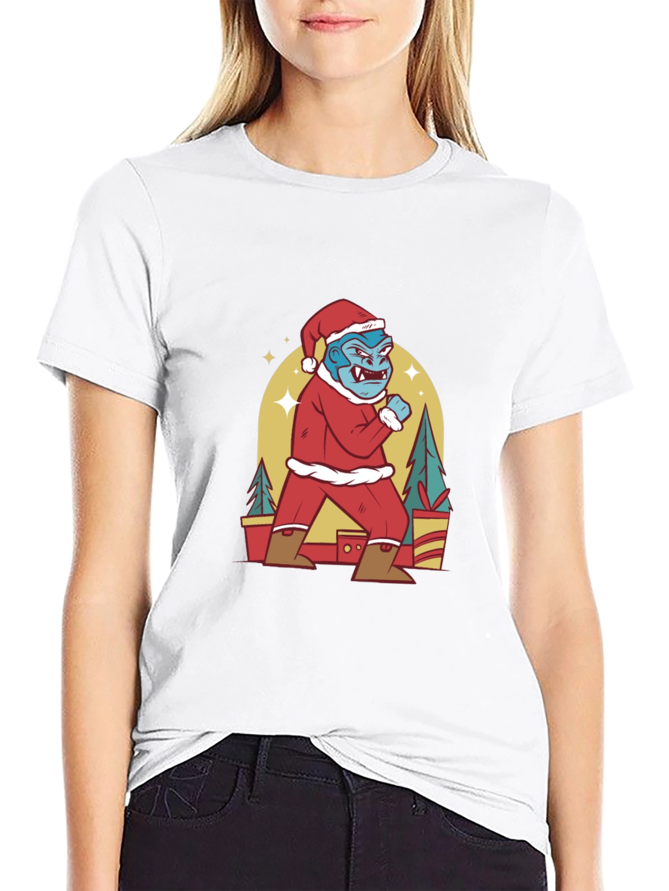 Festive Gorilla Christmas T-Shirt