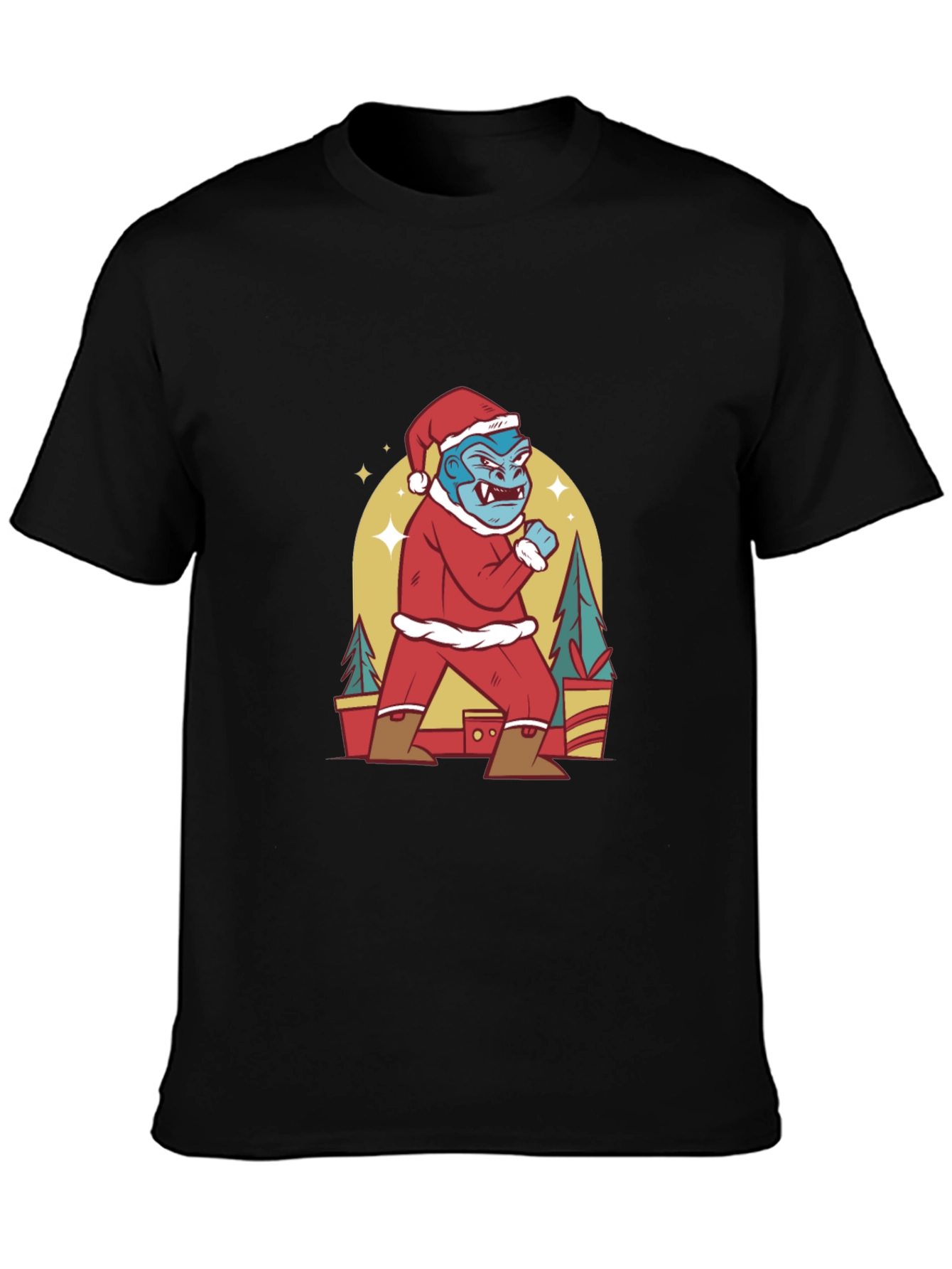Festive Gorilla Christmas T-Shirt