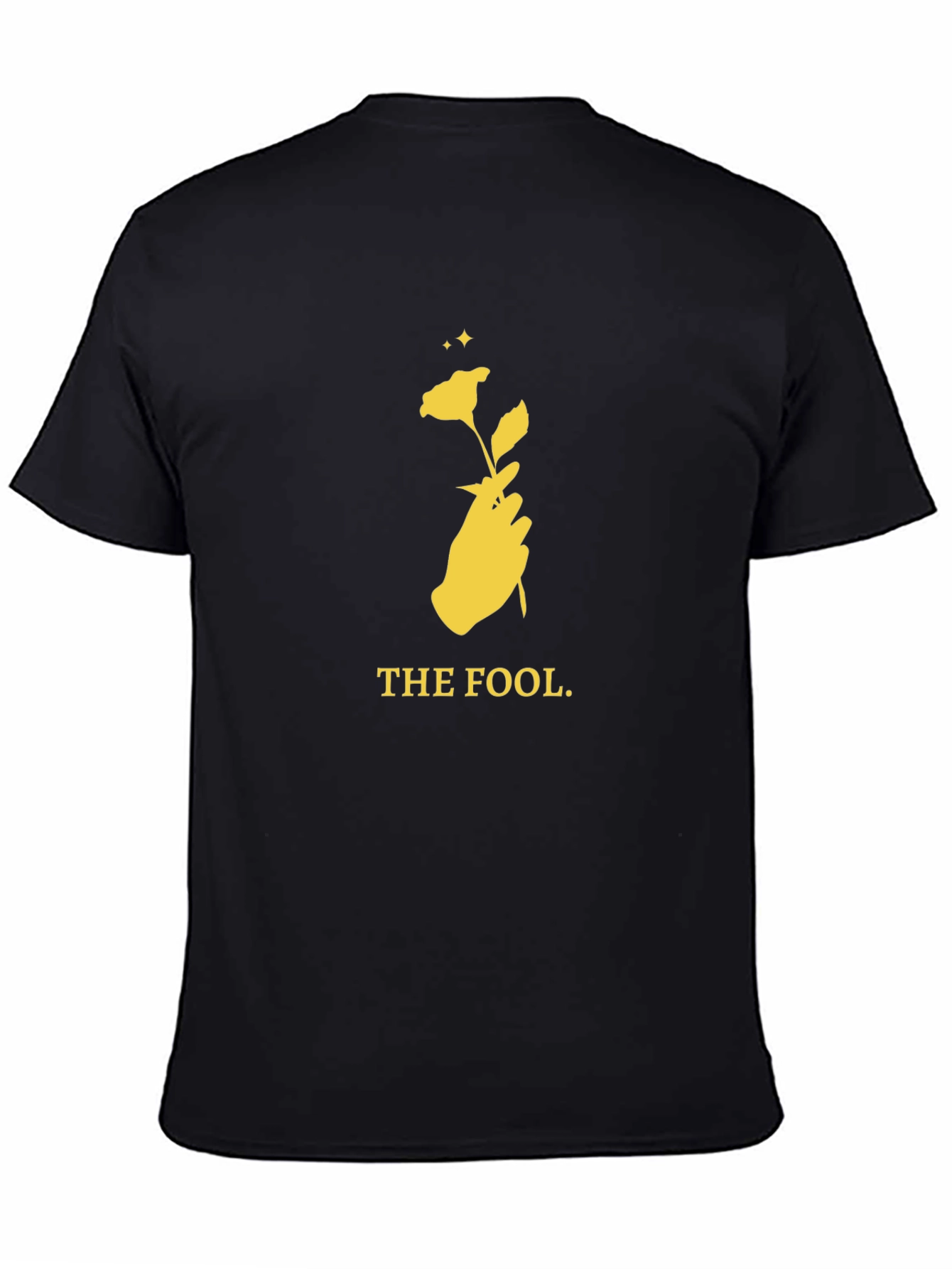 The Fool Tarot Card T-Shirt - Black