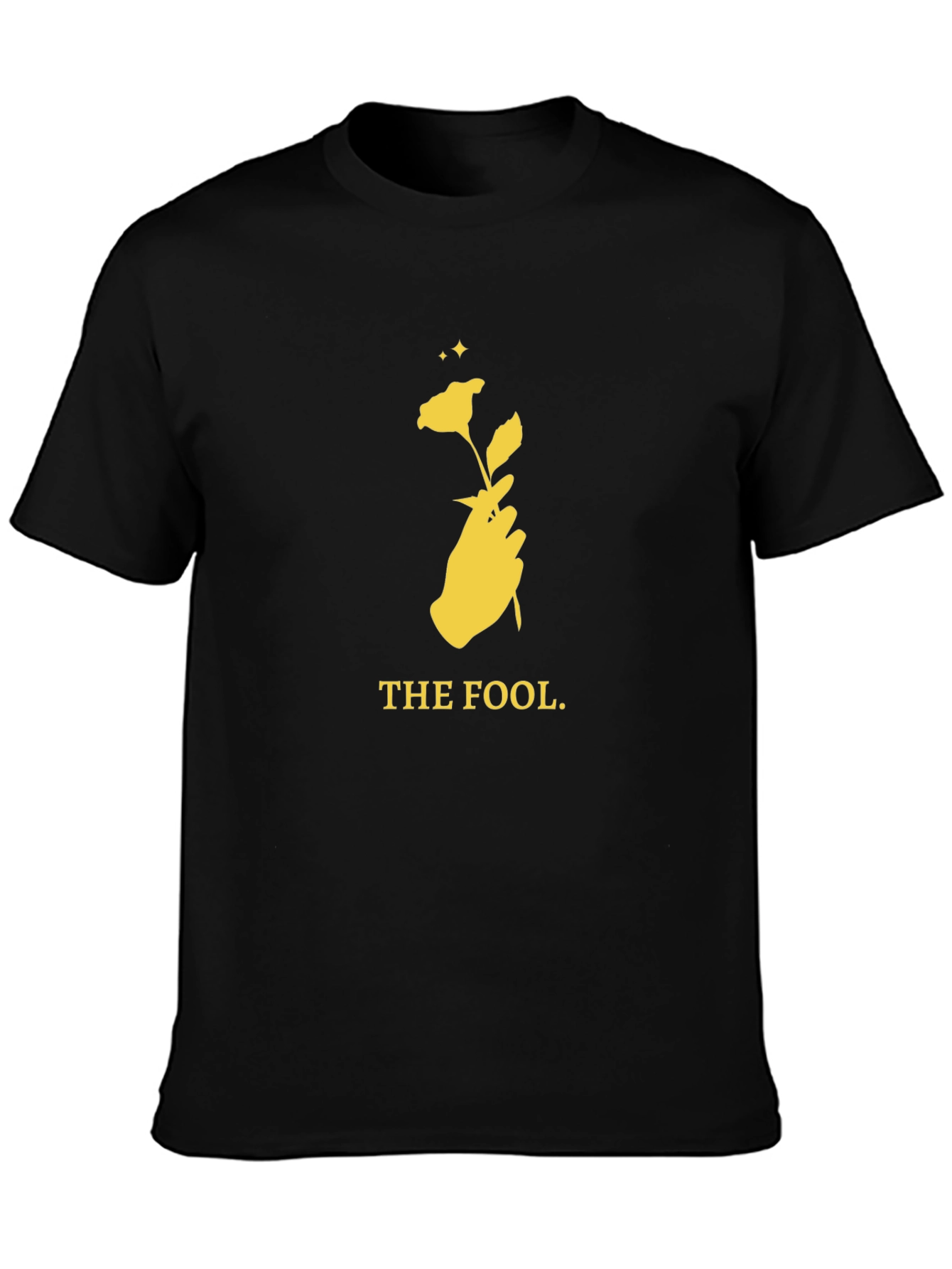 The Fool Tarot Card T-Shirt - Black