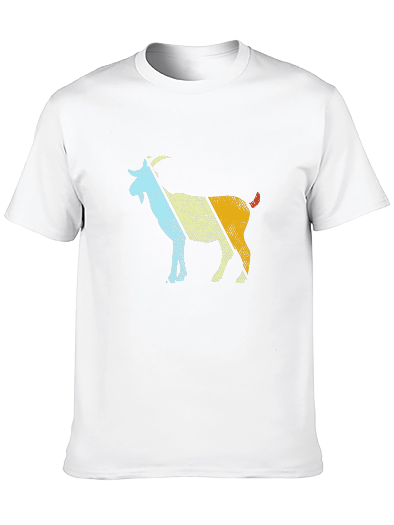 Retro Goat Graphic T-Shirt - Black