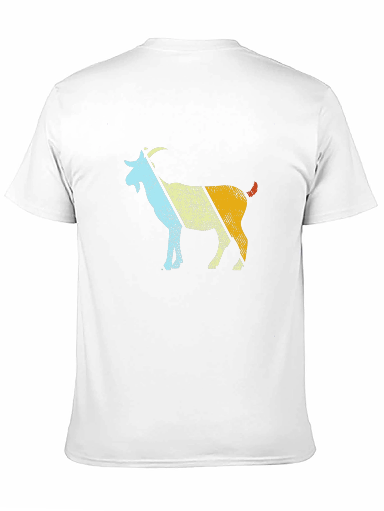 Retro Goat Graphic T-Shirt - Black