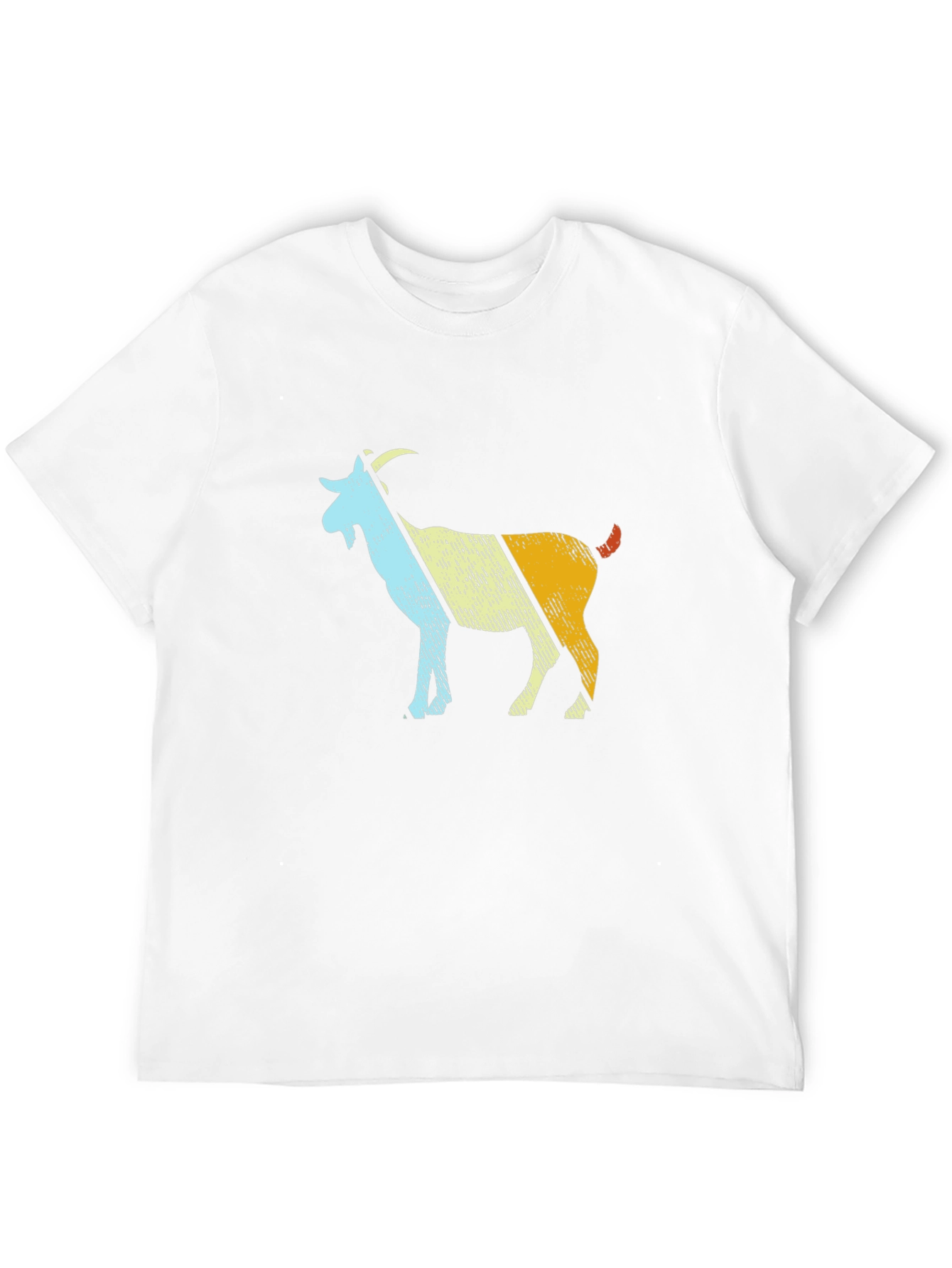 Retro Goat Graphic T-Shirt - Black