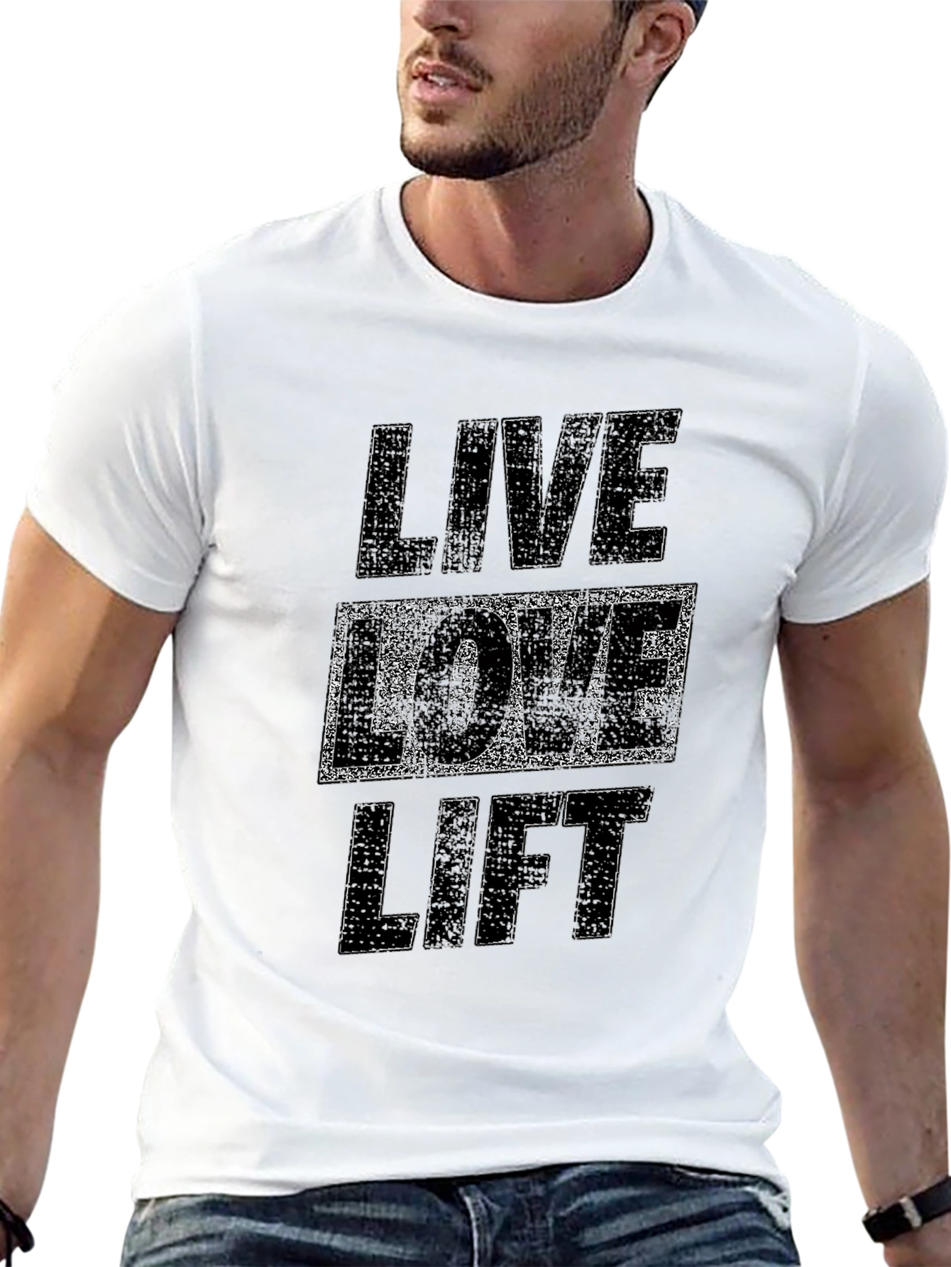 Live Love Lift Graphic Tee - Black