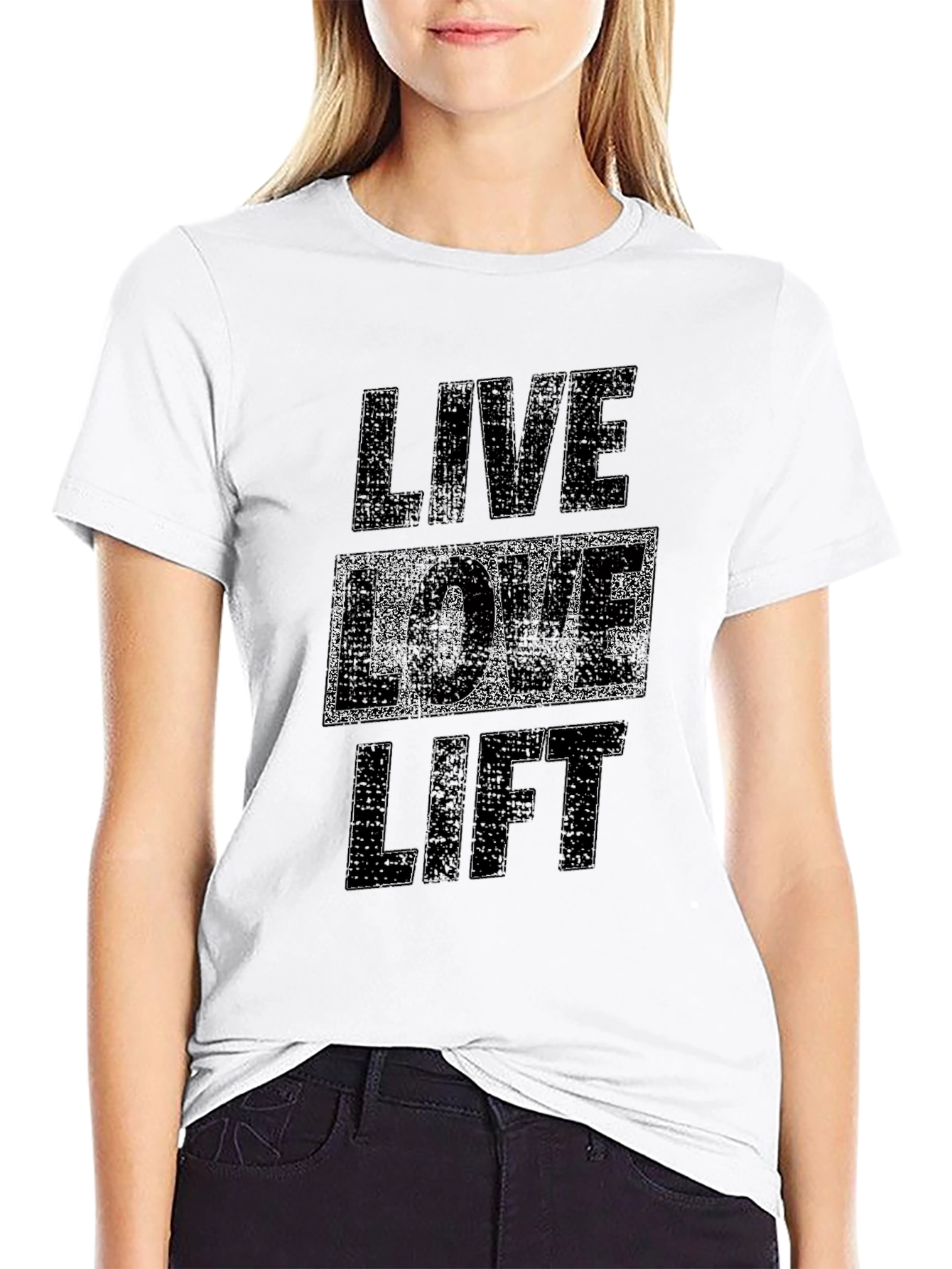Live Love Lift Graphic Tee - Black