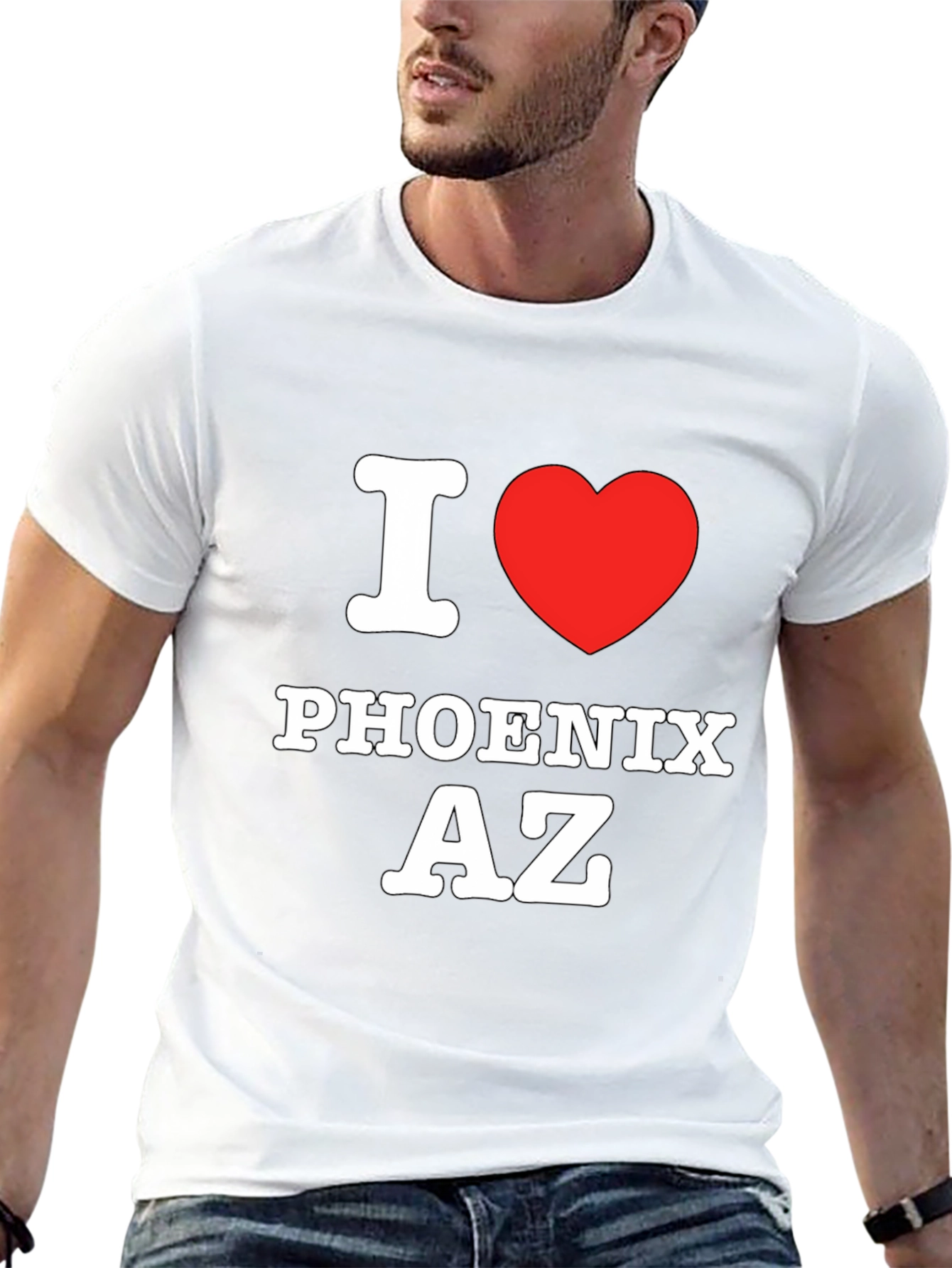 I Love Phoenix AZ Black T-Shirt