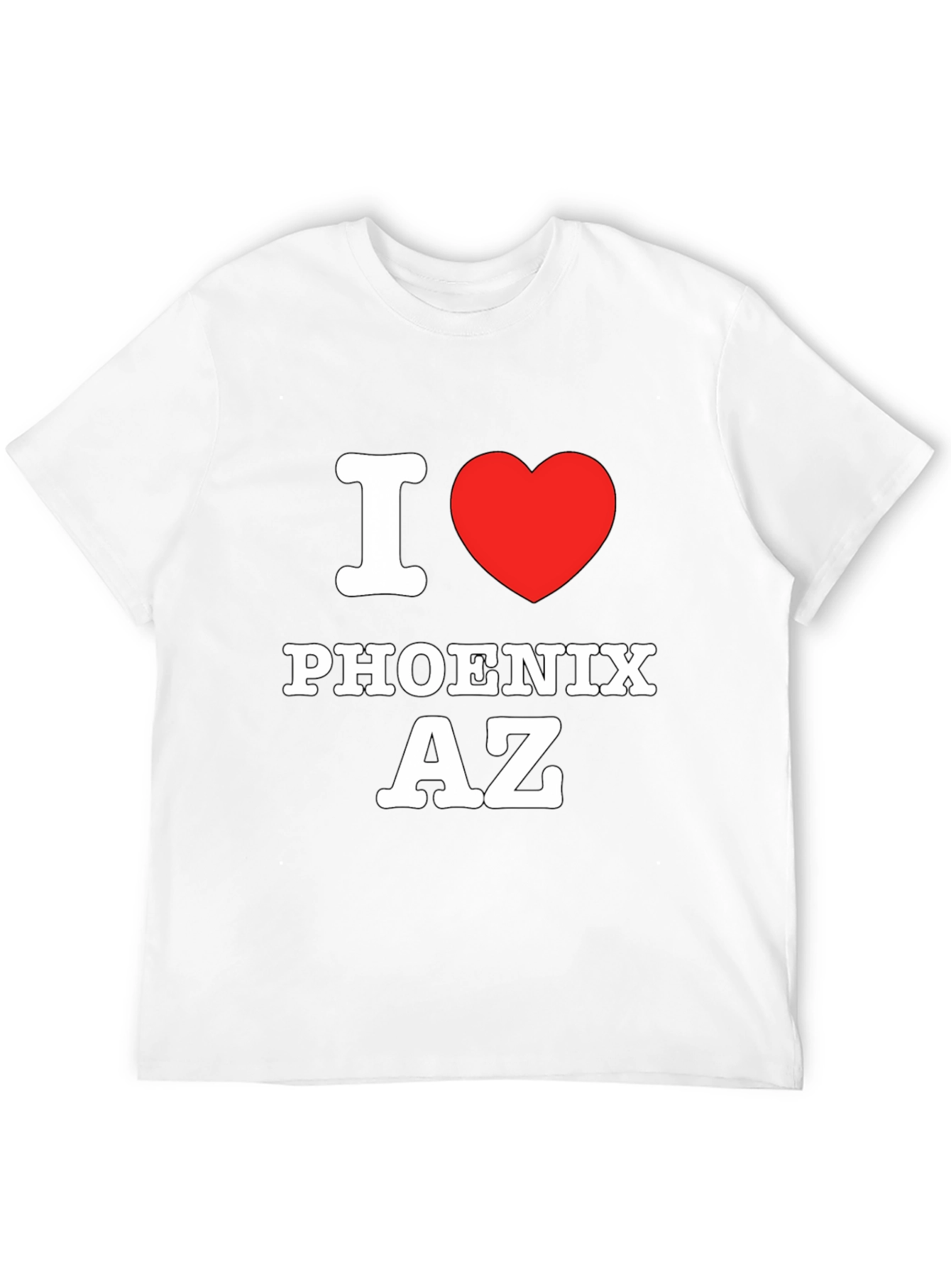 I Love Phoenix AZ Black T-Shirt
