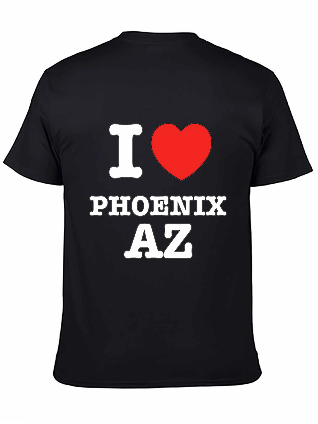 I Love Phoenix AZ Black T-Shirt