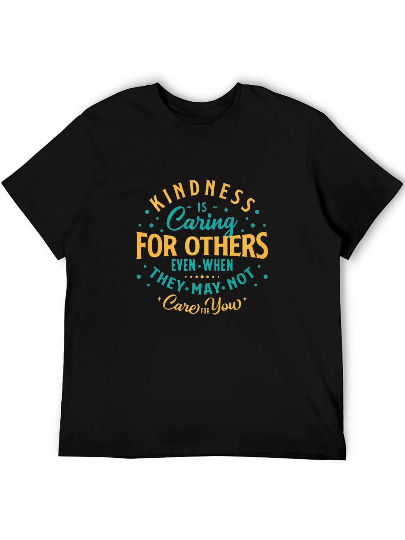 Kindness Caring T-Shirt Black Graphic Tee